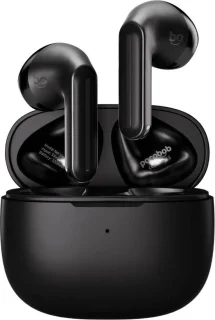 pocobob GO draadloze semi in-ear oordopjes zwart