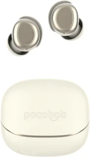 pocobob Z draadloze in ear oortjes wit goud beige