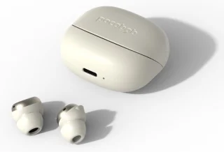 pocobob Z draadloze in ear oortjes wit goud beige