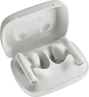 POLY Voyager Free 60 UC White Sand Earbuds