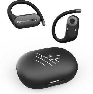 PowerLocus Move Draadloze Open-Ear Bluetooth Oordopjes Zwart