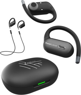 PowerLocus Move Draadloze Open-Ear Bluetooth Oordopjes Zwart