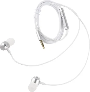 Premium In-Ear Oordopjes met Microfoon Wit 3,5mm Jack
