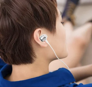Premium In-Ear Oordopjes met Microfoon Wit 3,5mm Jack