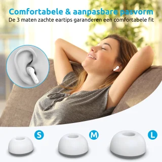 PrimeSound Sky Pro Draadloze Oordopjes Wit