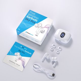 PrimeSound Sky Pro Draadloze Oordopjes Wit