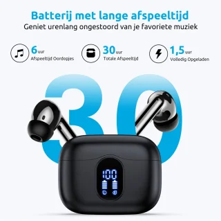 PrimeSound Sky Pro Draadloze Oordopjes Zwart