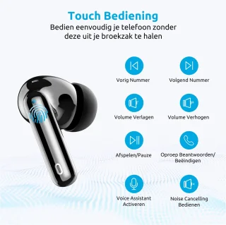 PrimeSound Sky Pro Draadloze Oordopjes Zwart
