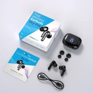 PrimeSound Sky Pro Draadloze Oordopjes Zwart