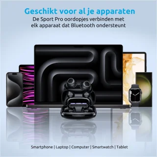 PrimeSound Sport Pro Draadloze Oordopjes Zwart