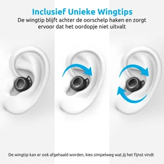 PrimeSound Sport Pro Draadloze Oordopjes Zwart