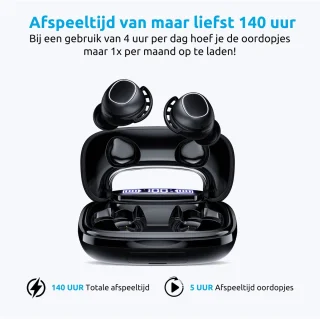 PrimeSound Sport Pro Draadloze Oordopjes Zwart