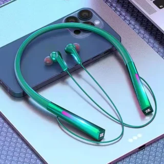 Pro-Care Excellent Quality Meteoor LED Show Bluetooth 5.2 In-ear Earbuds Metallic Green