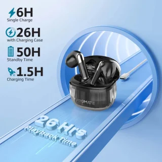 ProMate TransPods TWS Draadloze Oordopjes Bluetooth 5.3