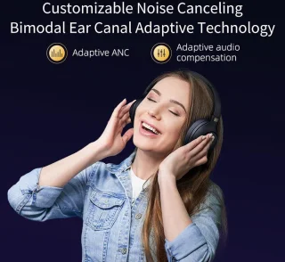 Qcy H3 ANC Draadloze On-Ear Hoofdtelefoon