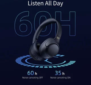 Qcy H3 ANC Draadloze On-Ear Hoofdtelefoon