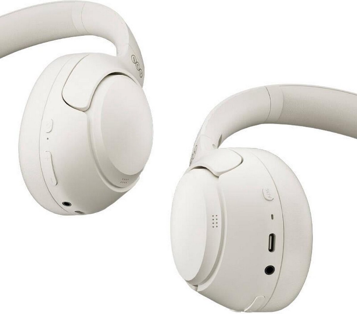 Qcy On-Ear Draadloze Hoofdtelefoon ANC Wit