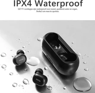 QCY T1 Draadloze in-ear oordopjes - Zwart