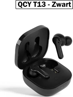 QCY T13 Draadloze In-ear Oordopjes Zwart Bluetooth 5.1
