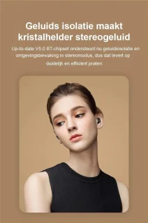 QCY T2C Draadloze Bluetooth Earbuds Zwart