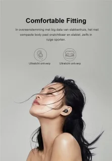 QCY T2C Draadloze Bluetooth Earbuds Zwart