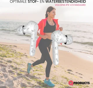 Qproducts Earpods Draadloze Bluetooth Oordopjes Wit