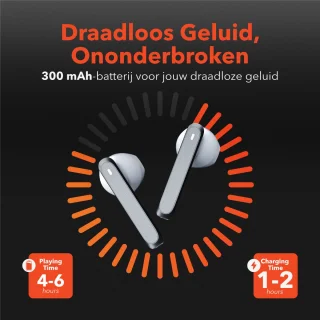 QuchiQ Draadloze Bluetooth Oordopjes Wit