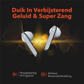 QuchiQ Draadloze Bluetooth Oordopjes Wit