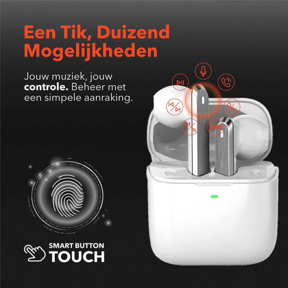 Wat vinden we goed aan de QuchiQ Draadloze Bluetooth Oordopjes Wit