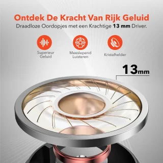 QuchiQ Draadloze Bluetooth Oordopjes Wit