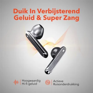 QuchiQ™ Draadloze Oordopjes Zwart