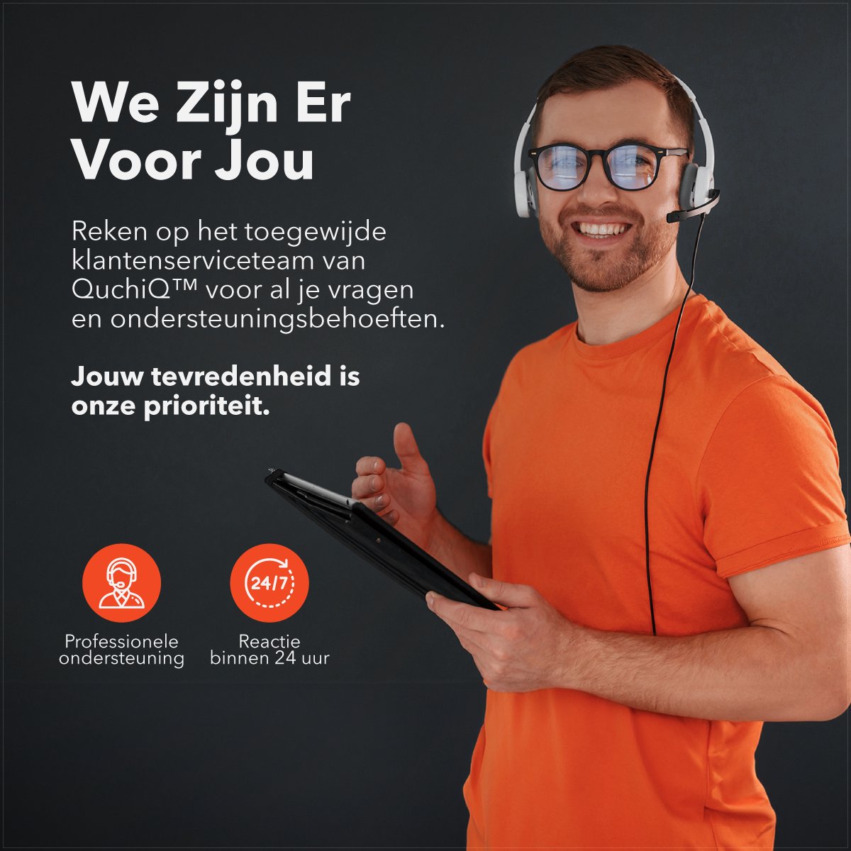 QuchiQ Volledig Draadloze In-ear Oordopjes Zwart