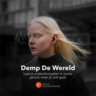 QuchiQ Volledig Draadloze In-ear Oordopjes Zwart
