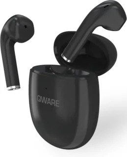Qware Sound Draadloze Bluetooth Oordopjes Zwart