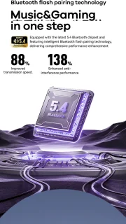 Remax Cozy Buds W29 Bluetooth Oordopjes Paars
