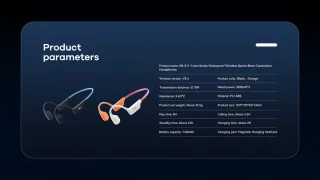 Remax RB-S11 Bone Conduction Headphones Oranje