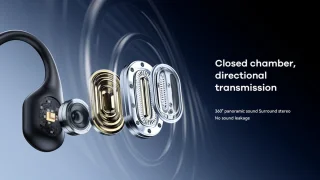 Remax RB-S11 Bone Conduction Headphones Zwart