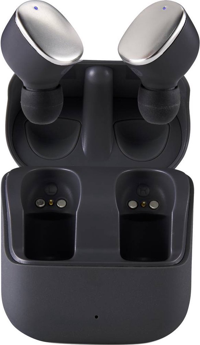 Renkforce RF-TWS-500 Bluetooth In Ear oordopjes Zwart