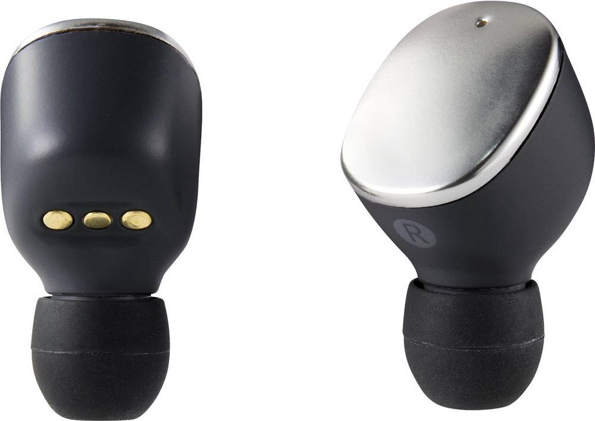 Renkforce RF-TWS-500 Bluetooth In Ear oordopjes Zwart