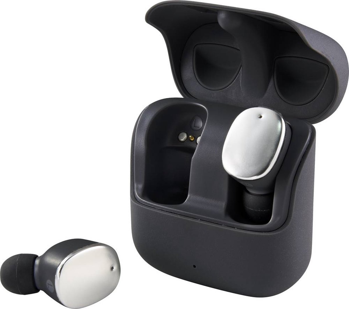 Renkforce RF-TWS-500 Bluetooth In Ear oordopjes Zwart