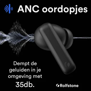 Rolfstone Luna Draadloze ANC Oordopjes