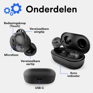 Rolfstone Nova Sport Draadloze Bluetooth Oordopjes