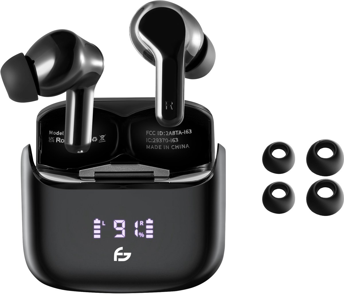 Saaf Draadloze Bluetooth Oordopjes Zwart