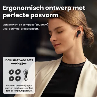 Saaf Draadloze Bluetooth Oordopjes Zwart