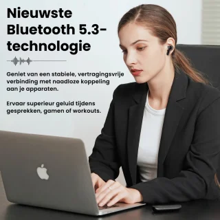 Saaf Draadloze Bluetooth Oordopjes Zwart