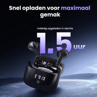 Saaf Draadloze Bluetooth Oordopjes Zwart