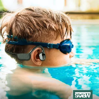 Saawb Bone Conduction Premium Draadloze Sport Oordopjes Zwart