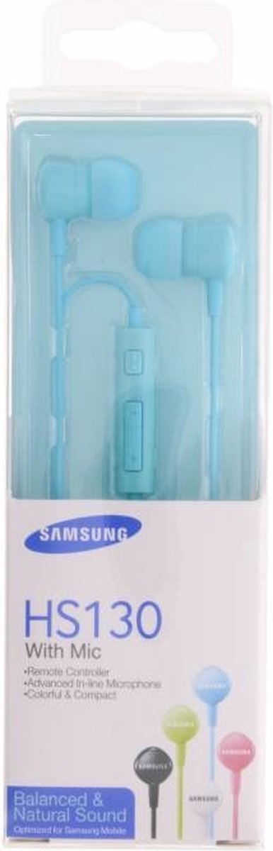 Samsung in-ear headset 3.5mm licht blauw