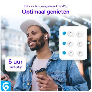 SBG Draadloze Bluetooth 5.3 Oordopjes Wit