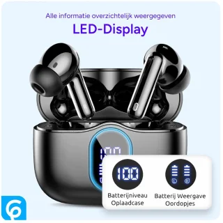 SBG Draadloze Bluetooth 5.3 Oordopjes Zwart